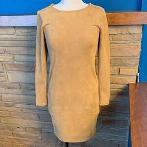 BB Dakota by Steve Madden Tan Long Sleeve Dress